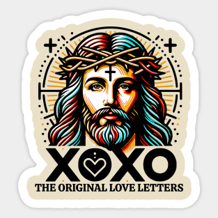 The original love letters funny jesus Sticker